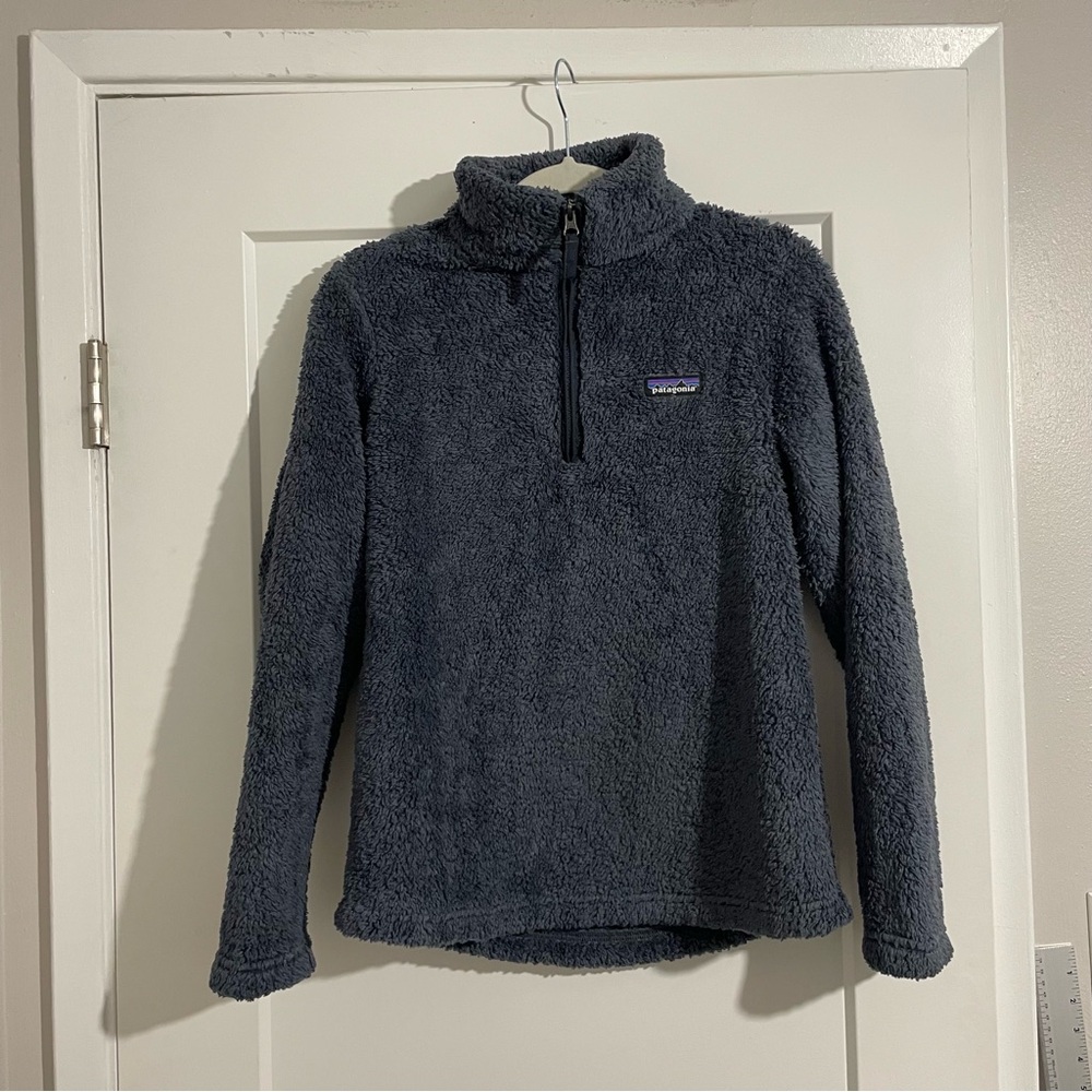 Patagonia Women's Los Gatos 1/4-Zip Fleece Sunken Blue - Picture 4 of 12